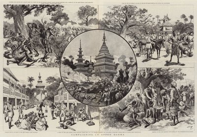 Campaigning in Upper Burma by Adrien Emmanuel Marie